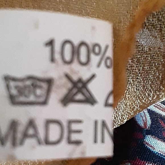 100% Silk Oblong Scarf Floral Yellow Gold Cream - Picture 10 of 12